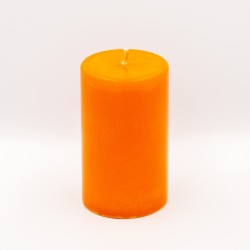 Stearīna svece, 10x6cm, oranža