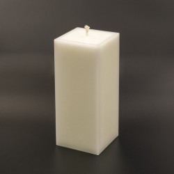 Stearīna svece, 14x6cm, balta