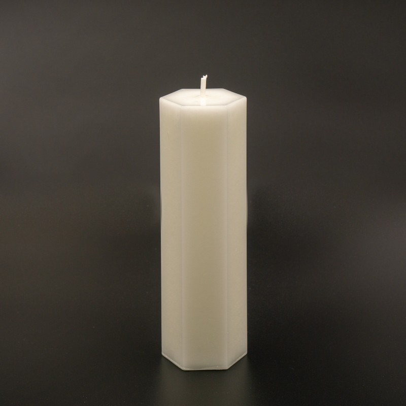 Стеариновая свеча, 16х5см, белая