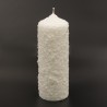 Stearīna svece, 17x6cm, balta