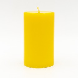 Stearīna svece, 10x6cm, dzeltena