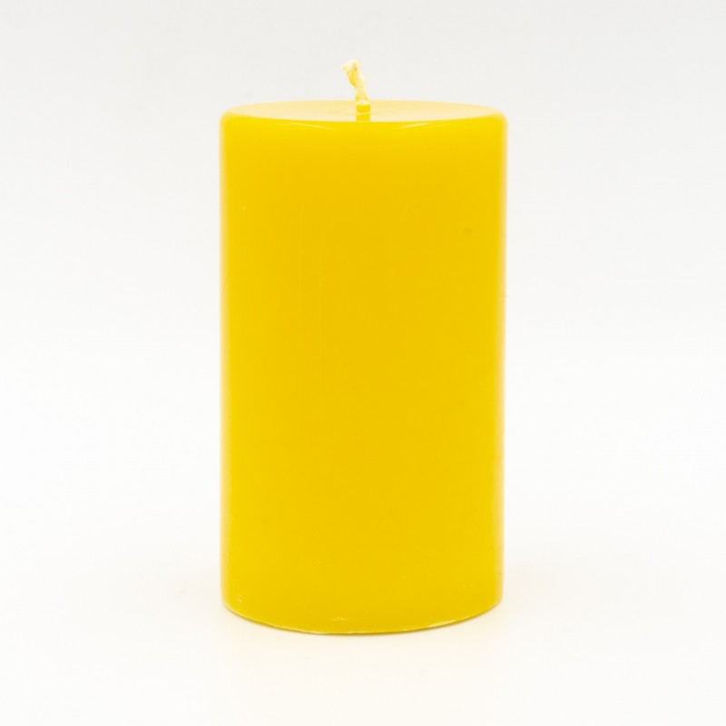 Стеариновая свеча, 10х6см, желтая