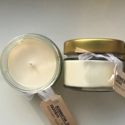 Sojas vaska svece ar rozmarīna aromātu, 5x7cm, balta