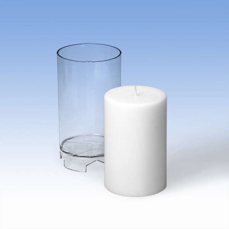 Форма для свечи, поликарбонат, цилиндр, 62х107мм
