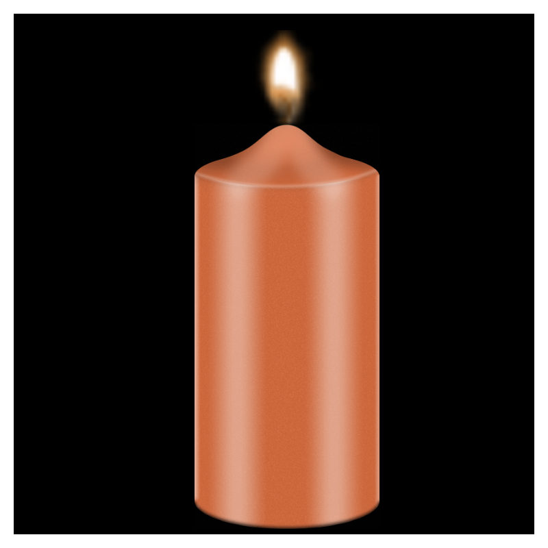 Oranža, sveču krāsa
