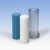 Sveces veidne Rievots cilindrs, polikarbonāta, 50x152mm