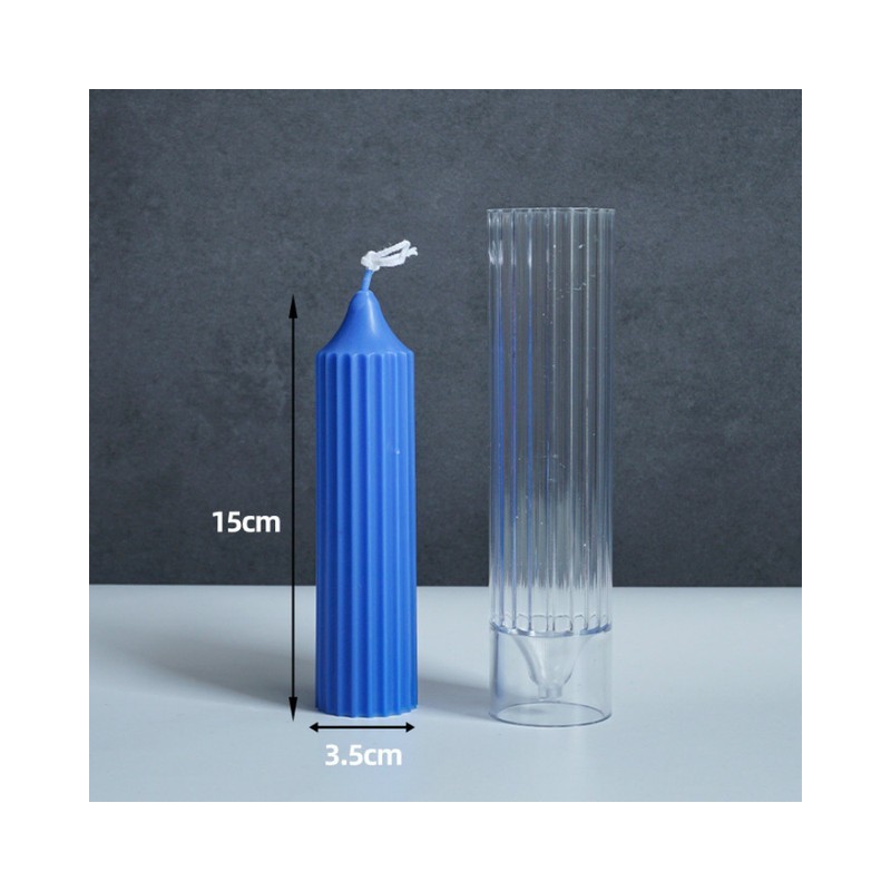 Sveces veidne Rievots cilindrs, polikarbonāta, 35x150mm