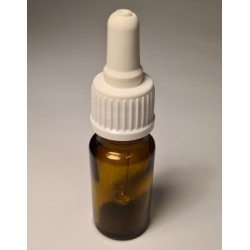 Vāciņš ar pipeti, DIN18, 10ml pudelei, balts