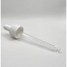 Vāciņš ar pipeti, DIN18, 50ml pudelei, balts