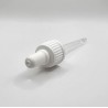 Vāciņš ar pipeti, DIN18, 50ml pudelei, balts