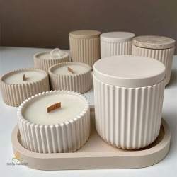 Форма для эпоксидной смолы и гипса Низкая чаша, силикон, 40x84 мм