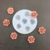 Форма для декорирования Цветы розы, силикон, 78x78 мм