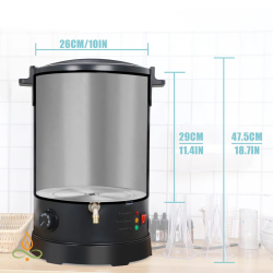 Vaska un ziepju kausējamais katls, 15L, 1100W ar apsildāmu krānu