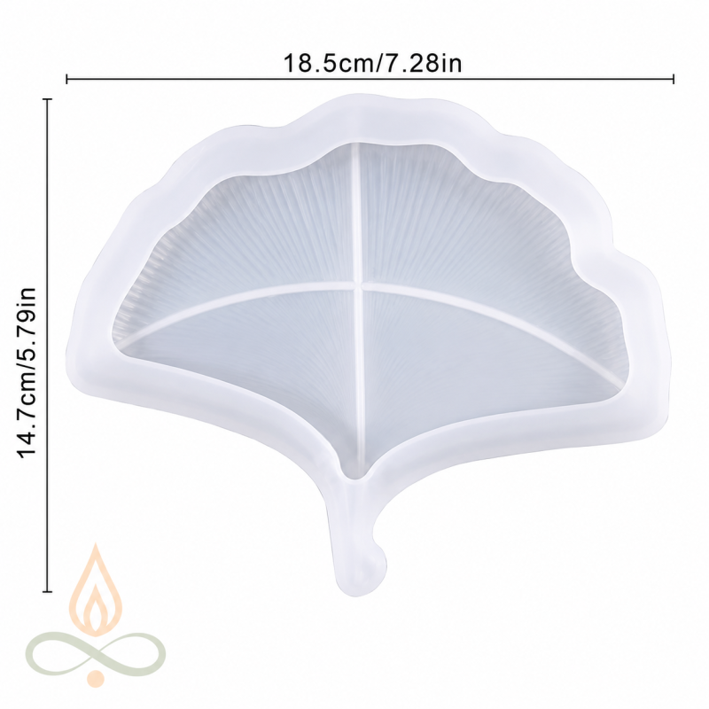 Silikona veidne Ginka lapas paplāte, 115x175 mm