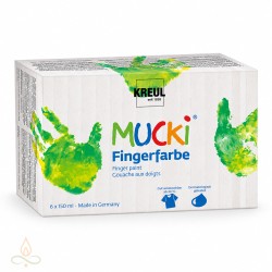 MUCKI pirkstiņkrāsa, 6x150 ml