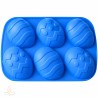 Silikona veidne Lieldienu olas, lielās, 90x65x35 mm, 6 gab.