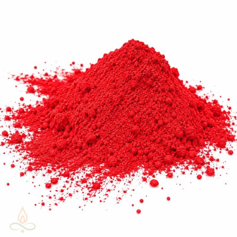 Sarkana, ziepju un vannas bumbu krāsviela, mica