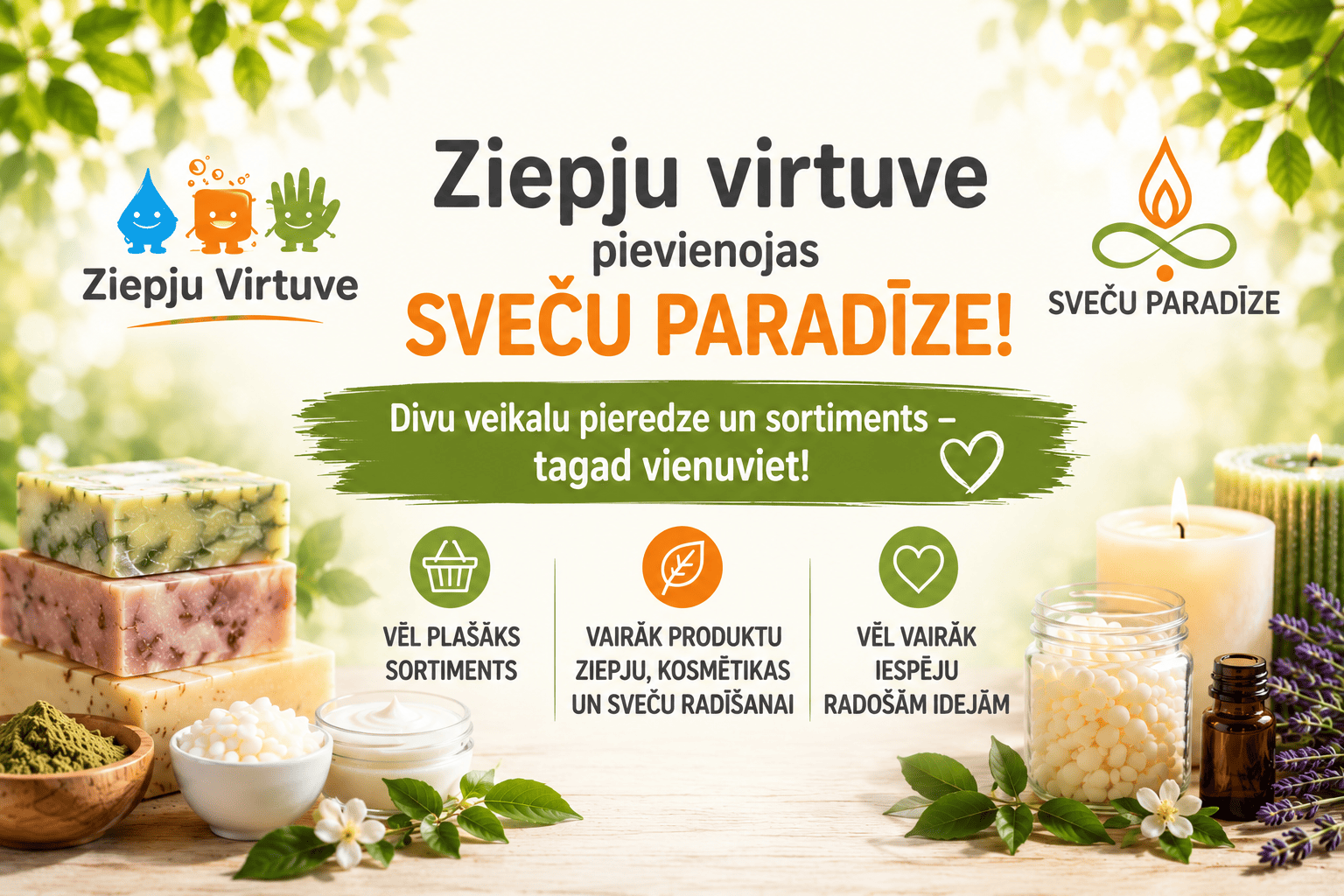 Ziepju virtuve pievienojas Sveču paradīzei